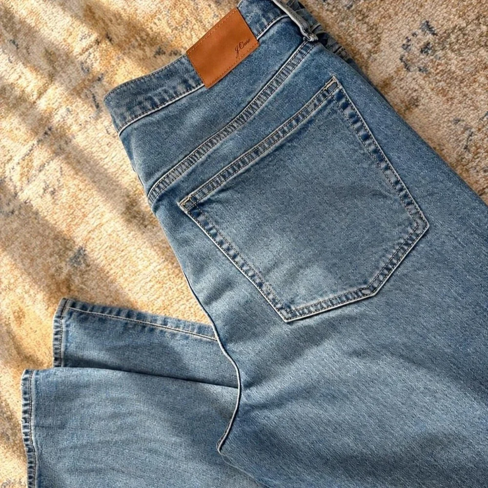 J.Crew Slim Boyfriend Jeans Distressed Medium Wash Relaxed Denim 30 Tall BB476